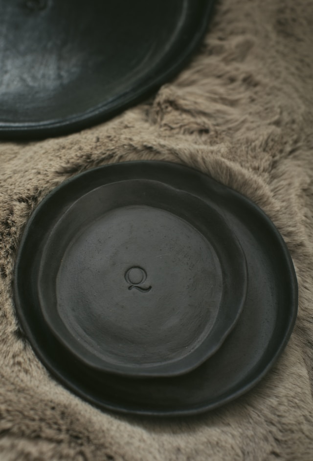 Stoneware dinner plates